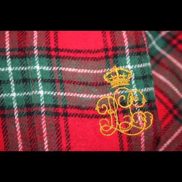 Lauren Ralph Lauren red plaid pajama set - Picture 5 of 7